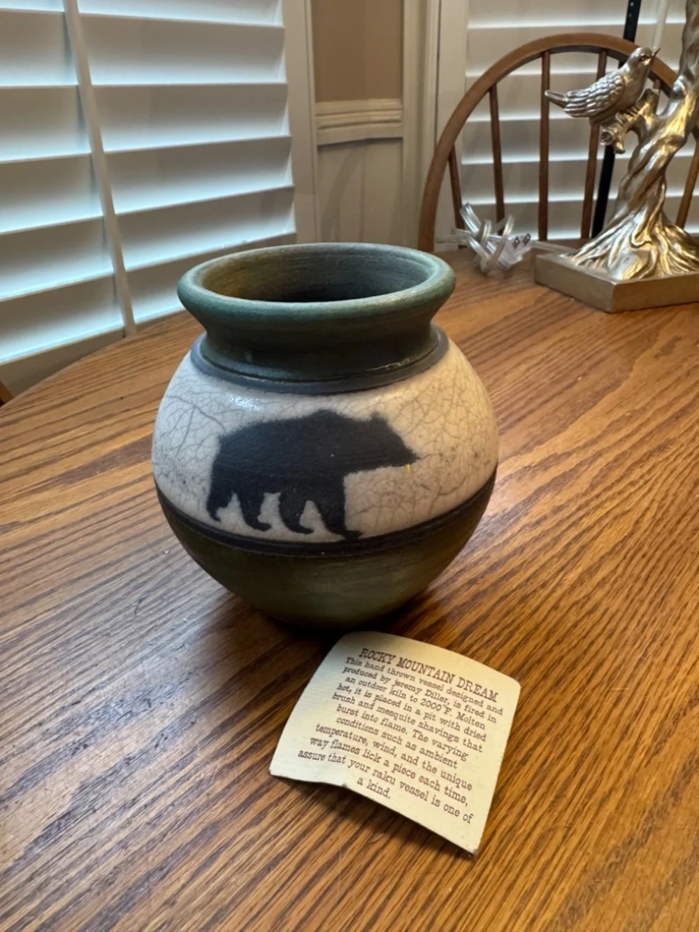 'Rocky Mountain Dream' Hand thrown pottery vessel by Artist Jeremy Diller